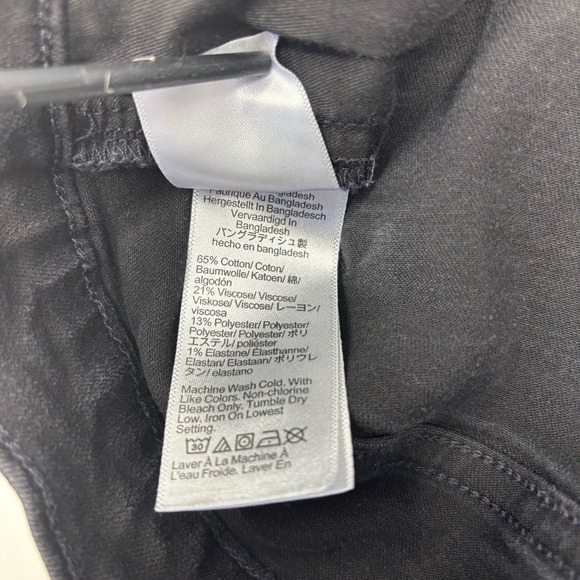 J.Crew Women's Size 32T 10" High-Rise Skinny Re-Imagined Black Denim Jeans - Picture 7 of 8